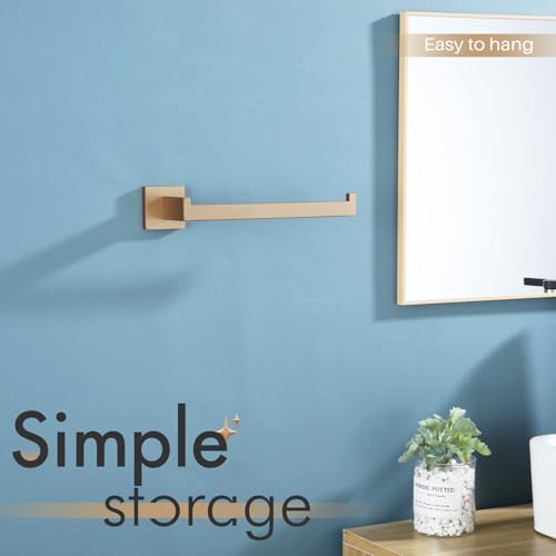 KOKOSIRI Towel Bar for Bathroom Wall Mount 9'' Hand Towel Holder T-304 Stainless Steel Bath Kitchen Accessories, Champagne Bronze B3003CPG - color: Champagne Bronze