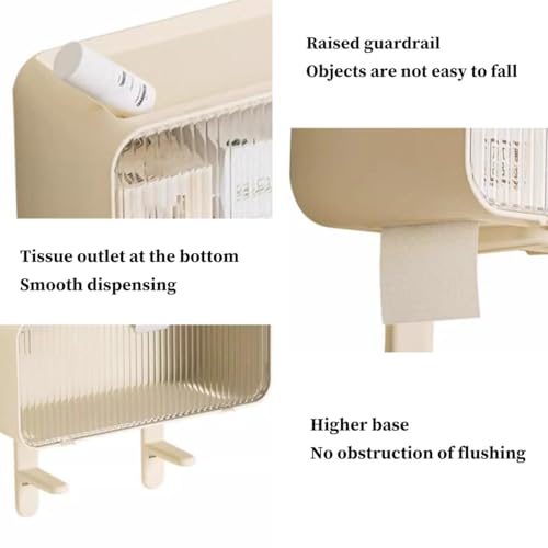 Over The Toilet Storage Shelf - Wall Mounted Organizer, Punch-Free Bathroom & Kitchen Rack, Space-Saving Above Toilet Solution for Home Storage & Bedroom Organization