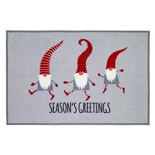 Avanti Linens - Cotton Bath Rug, Christmas Decorations, Gnomes Walk - style: Bath Rug