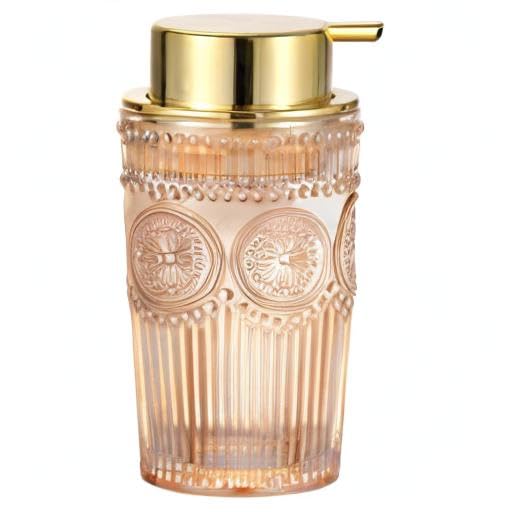 Foaming Hand Soap Dispenser,Glass Foam Soap Dispenser,Refillable Liquid Soap Dispenser,Lotion Dispenser(A4-2-US) - color: Gold, size: Large