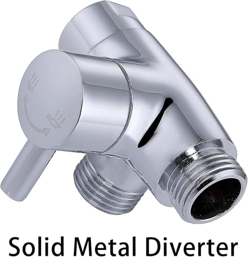 G-Promise 2 Mode Dog Shower Attachment with Extra Long Hose | High Pressure, with Flow Control Lever, Easy to Install, No-Drill Hook Mount - color: Chrome, size: 100 Inch Hose