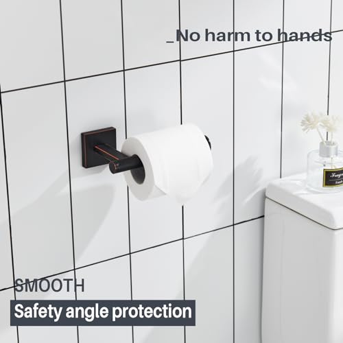 KOKOSIRI Toilet Paper Holder Oil Rubbed Bronze Toilet Roll Holder Hold Mega Rolls Kitchen Bathroom Tissue Paper Dispenser Stainless Steel, B2008ORB - color: Oil Rubbed Bronze, size: Vertical