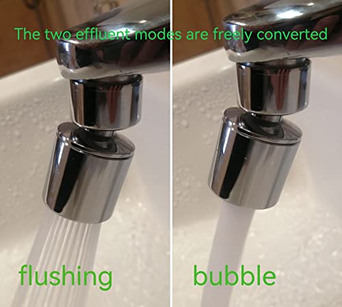 Kitchen Sink Faucet Attachment,bathroom faucet nozzle aerator,faucet extender, 360 degree swivel dual flow sprayer for sink tap head... - color: 20° Angle