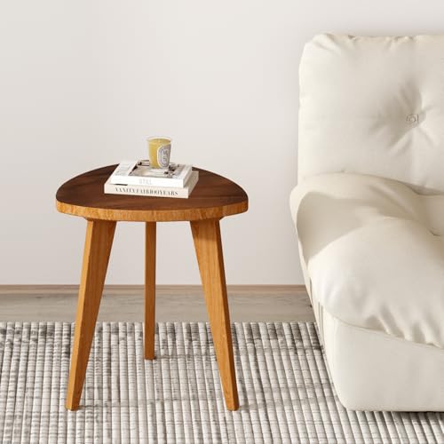 Teak Shower Stool and Foot Rest, Solid Wood Stool Near Bathtub, Small Stool, Plant Stool for Living Room, Bathroom, Bedroom
