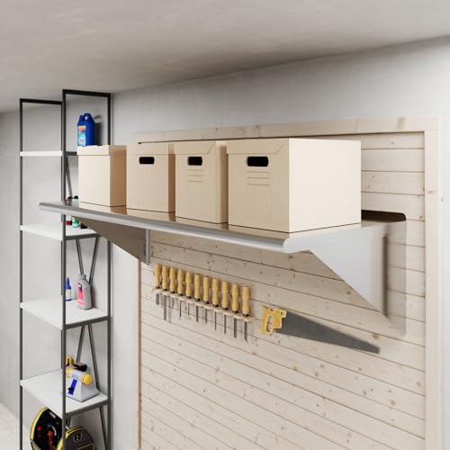 AmGood 24 in. x 60 in. Stainless Steel Wall Shelf | NSF | Metal Shelving | Garage, Laundry, Storage, Utility Room | Restaurant, Commercial Kitchen - size: 24 in. x 60 in.
