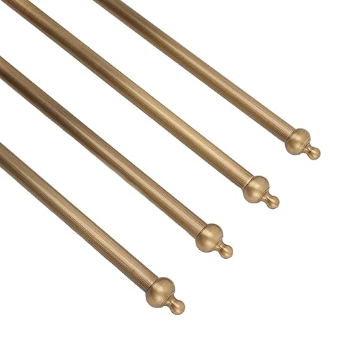 Swivel Towel Rack, Multi arm Brass Bathroom Towel Rack wall Mounted 180° Rotation Thicken Hanger bar for Bathroom for Kitchen (Four Rods) - size: Four Rods