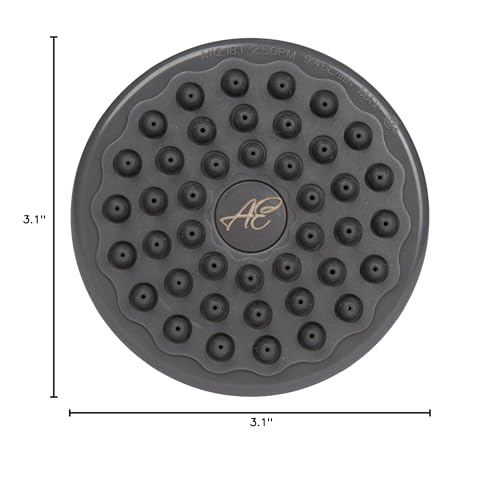 High Pressure Shower Head - 2.5 GPM - Brushed Nickel | Best 3 Inch Wall Mount Bathroom Showerhead For Boosting Low Flow With Anti-Clog Nozzles, Adjustable Brass Ball Joint - color: Brushed Nickel, size: 2.5 GPM