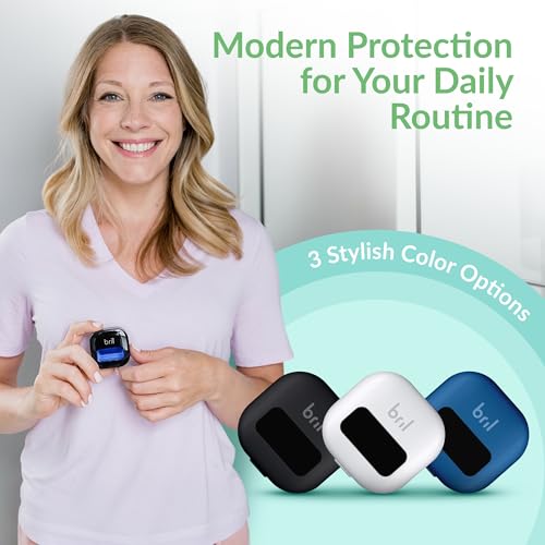 UV-C Toothbrush Sanitizer and Holder, Wall Mounted, Rechargeable | 30-Day Battery, Magnetic Wall Mount, Fits Electric and Manual Brushes, Portable Travel Case, Auto-Shutoff - color: Black