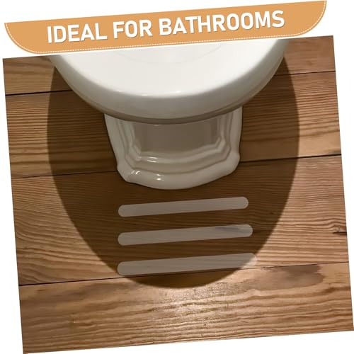 FOMIYES 24pcs Transparent Peva Non-slip Bath Safety Strips Adhesive Floor Grip Stickers for Bathtubs Stairs and Showers for Boy Girl and Adults
