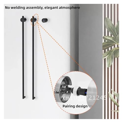 Vertical Electric Heated Towel Rail for Bathroom, Freestanding Towel Warmer Rack with Smart Temperature Control,40-60°C Adjustable for Drying Towels and Silk Care, Modern Black Towel Heater Bar for B - color: Gun Gray