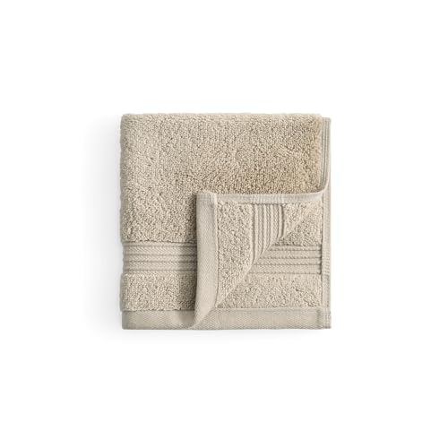 Ted Baker 4-Pack Cotton Washcloth Set Soft Highly Absorbent 13x13 Tan Beige - color: Tan, size: Washcloth Set - 4 Piece