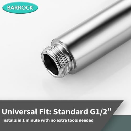 BARROCK 2 Pack Bidet Sprayer Head Only, Stainless Steel Handheld Shattaf Jet Spray for Toilet, Baby Cloth Diaper Sprayer with Adjustable Water Pressure Control, Chrome - color: Chrome