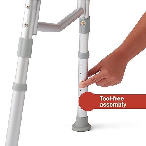 Dr. Dunley Tub Transfer Bench, 400 lb Capacity Bath & Shower Seat, Tool-Free Assembly, Anti-Slip Suction Feet, Lightweight Frame, for Seniors & Mobility Assistance - size: 400 Pound Capacity