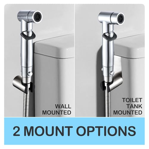 Handheld Bidet Sprayer for Toilet Kit Cleaning Assistant Jet Spray Bidet Attachment with Adjustable Water Pressure Easy Control One Button Shut-Off Water