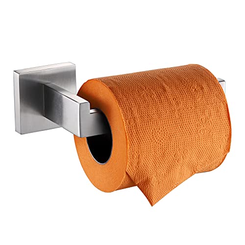 KOKOSIRI Toilet Paper Roll Holder Brushed Nickel Toilet Paper Holder Stainless Steel for Kitchen Bathroom Dispenser Wall Mounted, B2003BR - color: Brushed Nickel, size: Without Shelf(1 Pack)