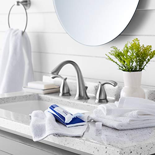Amazon Basics Cotton Washcloths, Lightweight Quick-Dry, Absorbent Face and Body Towel Set, 12" x 12", White, 12-Pack - color: White, size: 12 Piece, style: Washcloth (Pack of 12)