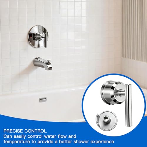 All Metal Replacement for Moen Tub/Shower Lever Handle, Compatible with Moen Posi Temp Shower Handle and for Cartridge,Single Handle Faucets for Adjust Water Volume and Temperature,Retro Chrome - color: Retro Chrome