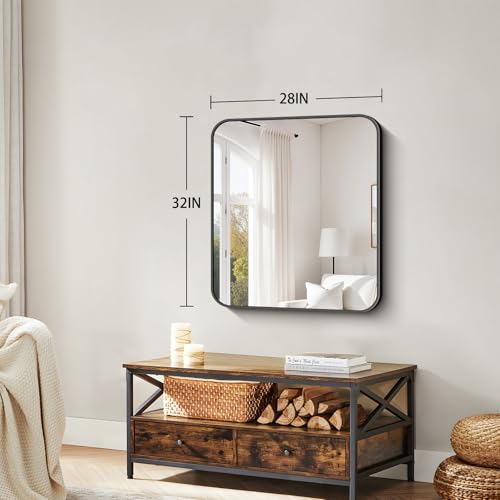 Koonmi Bathroom Wall Mirror,28x32 Inch Large Vanity Mirror for Over Sink - size: 32"L x 28"W