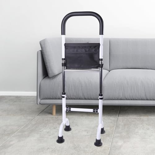Stand Assist Aid for Elderly, Adjustable Safty Mobility Aids Rail for Couch Chair Toilet, Non-Slip Standing Assist Device with Heavy-Duty Steel Frame, Sit to Stand Support for Seniors