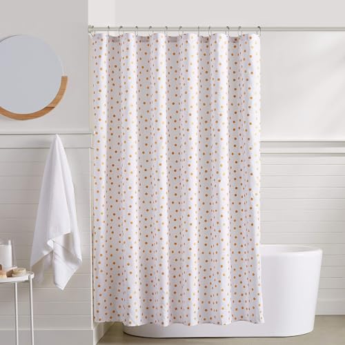 Shower Curtain Rod 31-80 in Adjustable Curtain Rod No Drilling Tension Shower Rod Stainless Steel for Bathroom Room Divider, Nickel - color: Nickel, size: 31"-80"