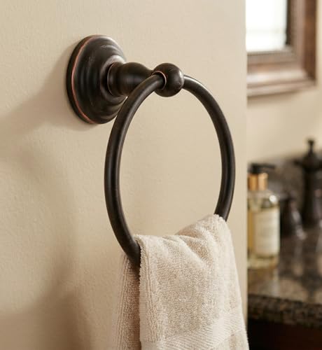 Designers Impressions® 800 Series Oil Rubbed Bronze Towel Ring - color: Oil Rubbed Bronze, style: Towel Ring