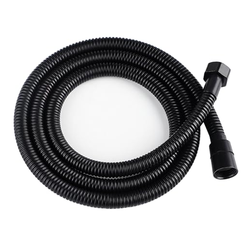 Shower Hose, 70 Inches Extra Long Stainless Steel Shower Hose for Handheld Shower Head(Matte Black) - color: Matte Black