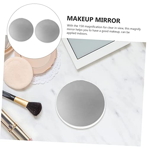 2pcs Magnifying Makeup Mirror Suction Cup Lighted Magnify Mirror for Bathroom