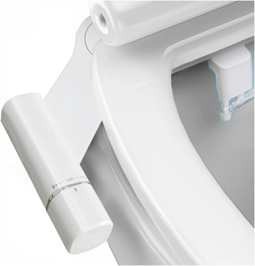 Ultra-Slim Bidet Attachment, Non-Electric Bidet Attachment for Toilet Seat