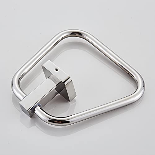 Chrome Towel Ring for Bathroom, Kitchen Bath Towel Holder Hangers Wall Mount Heavy Duty Stainless Steel - color: Chrome, size: 1 Pack