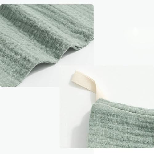 Nisstiiv Baby Washcloths Muslin Cotton Face Towels, Burp Cloth, Saliva Towel, Handkerchief for Newborns Infants, 5 Pack, GGBHN09