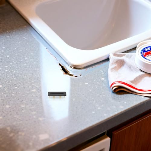 Sink Trim Overflow Cover: Rectangle Sink Overflow Rings - Basin Drain Cover Hole Insert - Spillover Water Stopper - Basin Trim Drain Cap for Bathroom