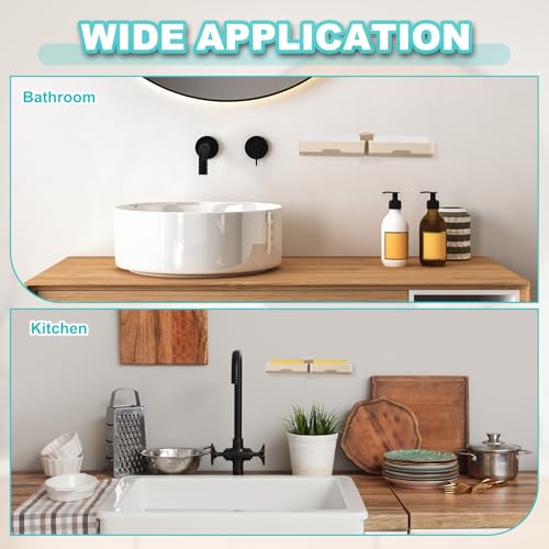 uxcell Soap Holder for Shower Wall, Double Layer Drill-Free Soap Dish Adhesive Wall Mounted Sponge Holder for Shower Kitchen, Bathroom, Bathtub(Light Gray) - color: Light Gray