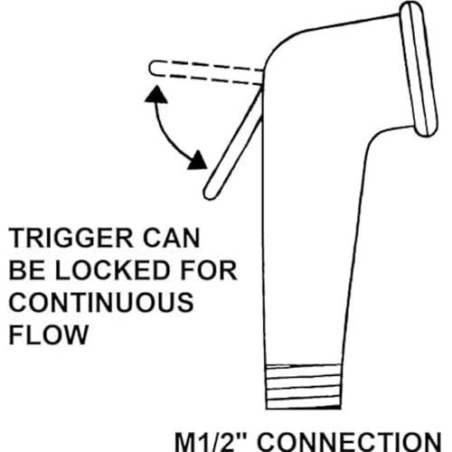 Bidet Attachment for Toilet Sprayer,for RV,car,Boat,Speedboat exits,1/2 "Connection Hose Bidet Attachment,Garden Shower Head,Boat Hose Nozzle