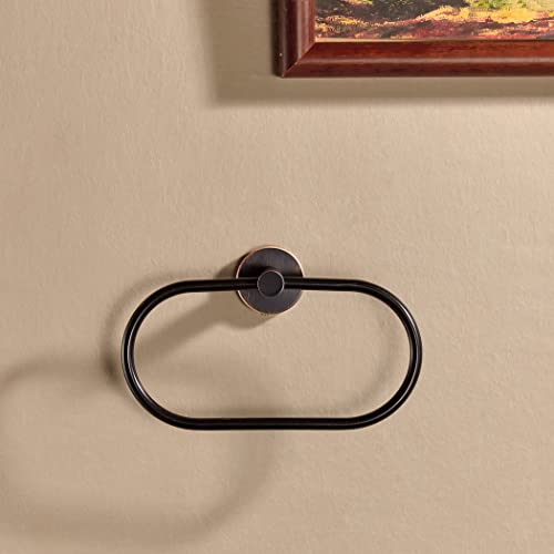 BigBig Home Bronze Towel Ring, Bathroom Towel Holder, Bath Oil Rubbed Hand Towel Rack Hanger Wall Mounted Farmhouse - color: Bronze Towel Ring Ellipse