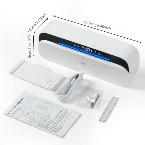 iHave Toothbrush Sanitizer Holder Wall Mounted UVC Tube 5 Slots for Family | 1 - color: White