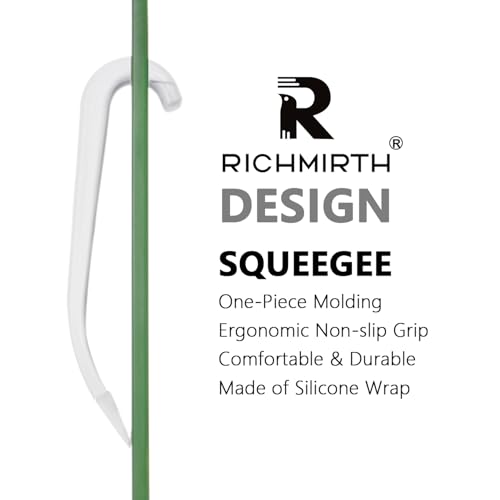 10" One-Piece Silicone Squeegee, Shower Window Car White - color: White, size: 10