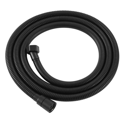 71 Inch Metal Shower Head Hose, Bathroom Handheld Shower Head Extra Long Hose Extension, Anti-Twist Flexible - Matte Black - color: Matte Black
