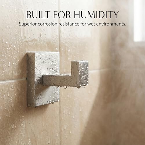 5-Piece Brushed Nickel Bathroom Hardware Set, Wall Mounted Thickened 304 Stainless Steel Towel Holder Set, Featuring 23.6" Towel Bar, Hand Towel Rack, Toilet Paper Holder, and 2 Towel Hooks - color: Brushed Nickel