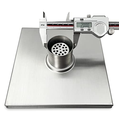 Neodrain 8 in Brushed Square Shower Drain with Quadrato Pattern Grate | 304 Stainless Steel Square Drain for bathroom, with Hair Strainer and Lifting Hook,Waterproof & Durable, CUPC Certified - color: Stainless, size: 8 IN