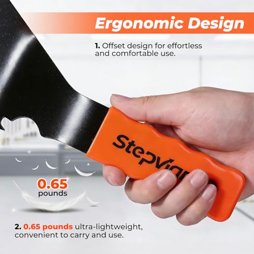 Universal Sink Drain Wrench,Open Design for 4,6,8 Tab Locknuts | Also Fits 3-5/8" Hex Nuts,Offset Design Handle,All-steel Construction,Rust Prevention,Lightweight & Easy to Use(0.65lb)