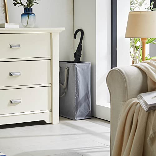 45L Slim Laundry Hamper with Adjustable Long Handles & Mesh Top, Grey 2PCS | Small Laundry Baskets with Mesh Top, Narrow Dirty Clothes Hamper for Bedroom, Closet, and Bathroom - color: Gray, size: 45L X 2