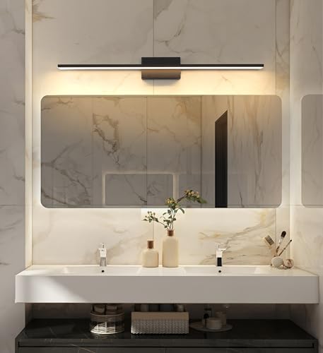 JUSHENG Black Vanity Lights for Bathroom 5CCT Dimmable Bathroom Vanity Light Fixtures LED Vanity Light Bar 39.37'' Inch 36W - color: Black-5CCT, size: 39.76'' Long-Dimmable