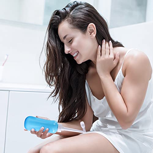 Portable Bidet Travel Large Capacity 15.8oz Personal Toilet Handheld Blue - color: Blue