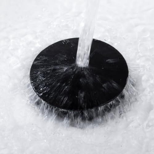 Pop up Sink Drain Stopper for Bathroom Vessel Vanity Sink Art Basin Matte Black ,Big Cap with Overflow, Metal Pop-up Drain Strainer with Detachable Basket Stopper - color: Matte Black, style: with overflow