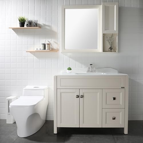Waterfall Bathroom Sink Faucet 2 Handle Centerset, Brushed Nickel | 4 Inch Lead-Free Deck Mount Vanity Faucet with Pop Up Drain Supply Lines, for 3 Hole Lavatory Utility Sink - color: Brushed Nickel