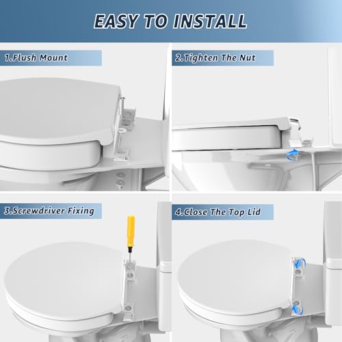 Huttdmel Raised Toilet Seat Elongated 18.5'' for Seniors – Soft Close, Quick Release & Connect, Sturdy PP Material, Won’t Loosen, Ideal for Elderly & Limited Mobility, White - size: Raised Seat Only & Essential