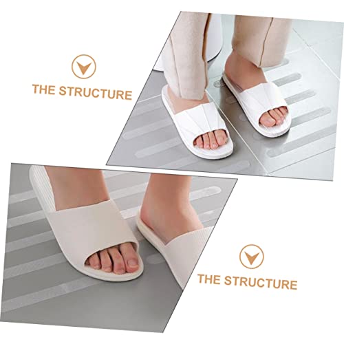 12pcs Non-Slip Bathtub Stickers Anti-Skid Shower Decals for Home Stairs and Pools Transparent Design for Safety Easy to Remove Without Residue