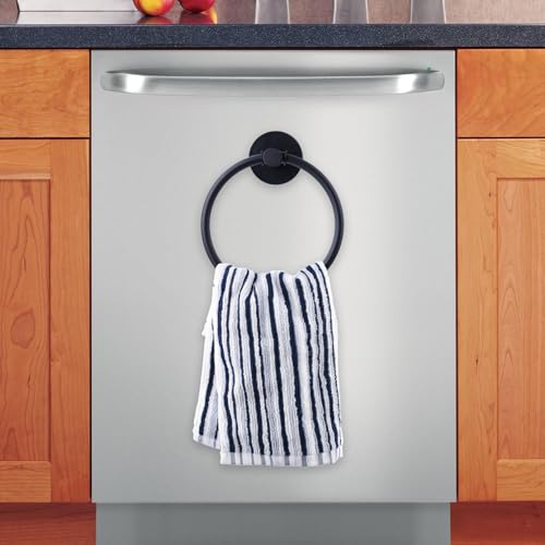 Magnetic Towel Ring Holder Hand Towel Rack for Kitchen Appliances | Securely Holds Damp Towels On Metal Appliances With A Rotatable Ring And Protective Magnet Design That Prevents Scratches.