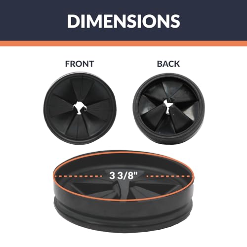 Newhouse 3-3/8-in. Diameter Garbage Disposal Splash Guards GDSPLSH, Kitchen Sink Splash Guard and Drain Cover, Easy-to-Clean Garbage Disposal Rubber Insert, Rust-Resistant Durable Silicone Sink Insert