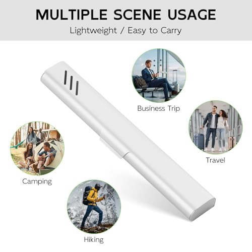 Travel Toothbrush Case, Portable Toothbrush Holder, Durable Aluminum Toothbrush Storage Box, Small Breathable Manual Toothbrush Container for Traveling, School, Camping, Business Trip - Sliver - color: Sliver